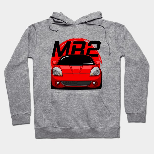 Red MR2 W30 Hoodie by GoldenTuners